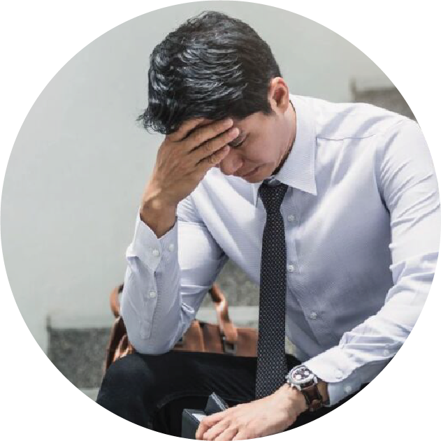 icon of a men depress